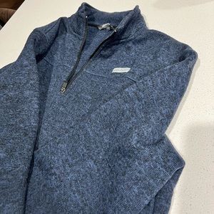 Navy Quarter-Zip Eddie Bauer Pull Over